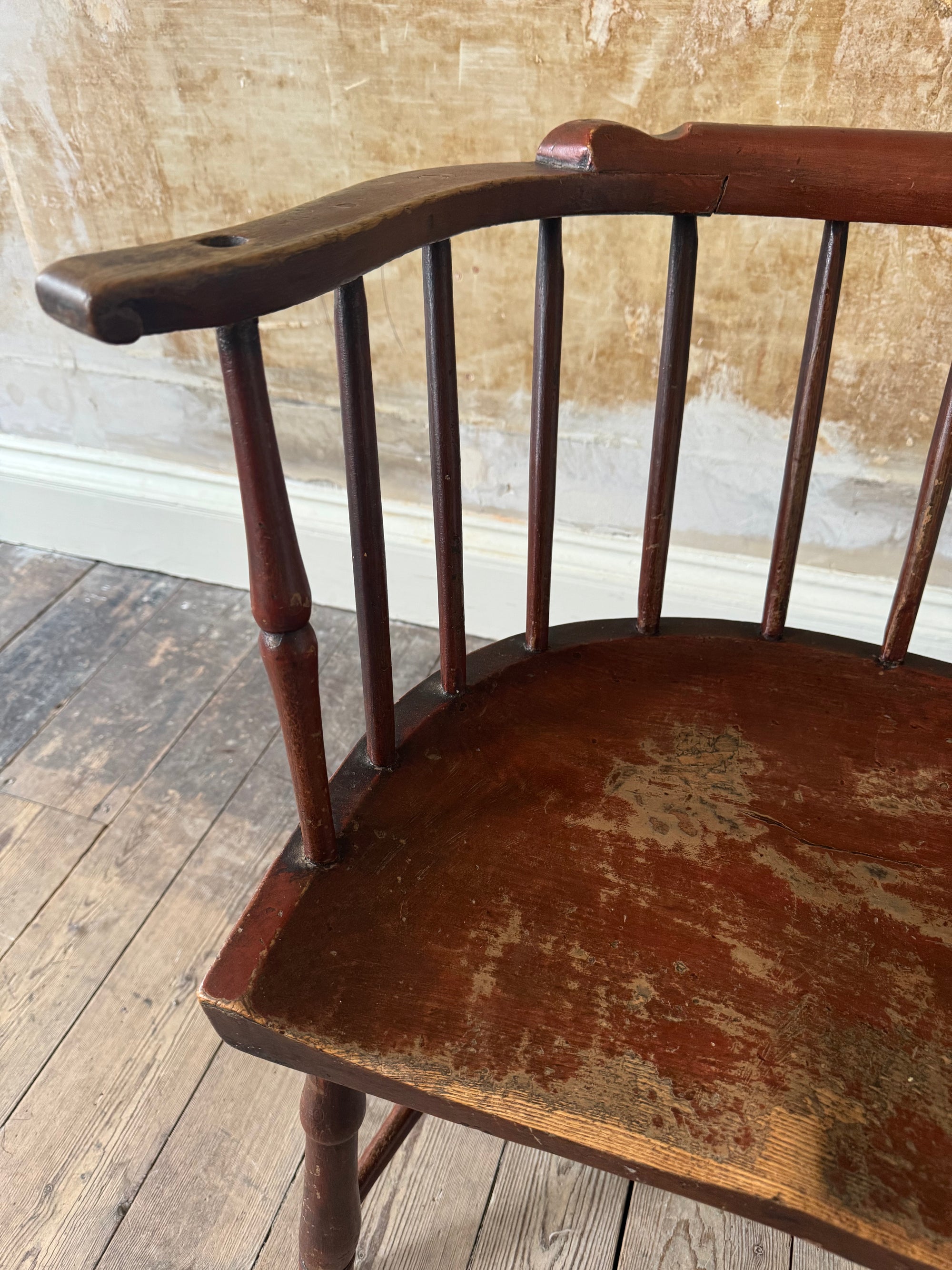 A George III Low Back Windsor Armchair