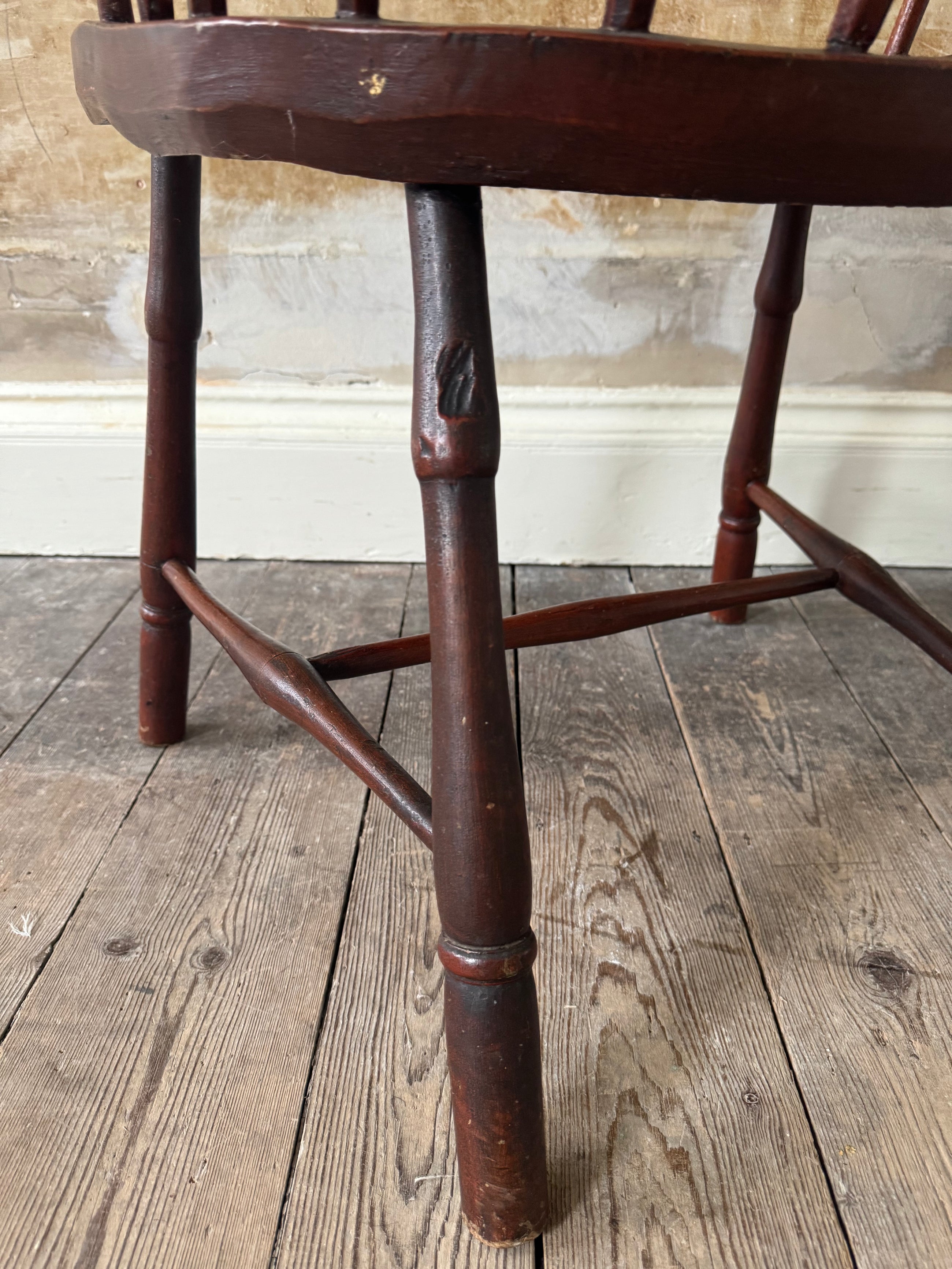 A George III Low Back Windsor Armchair