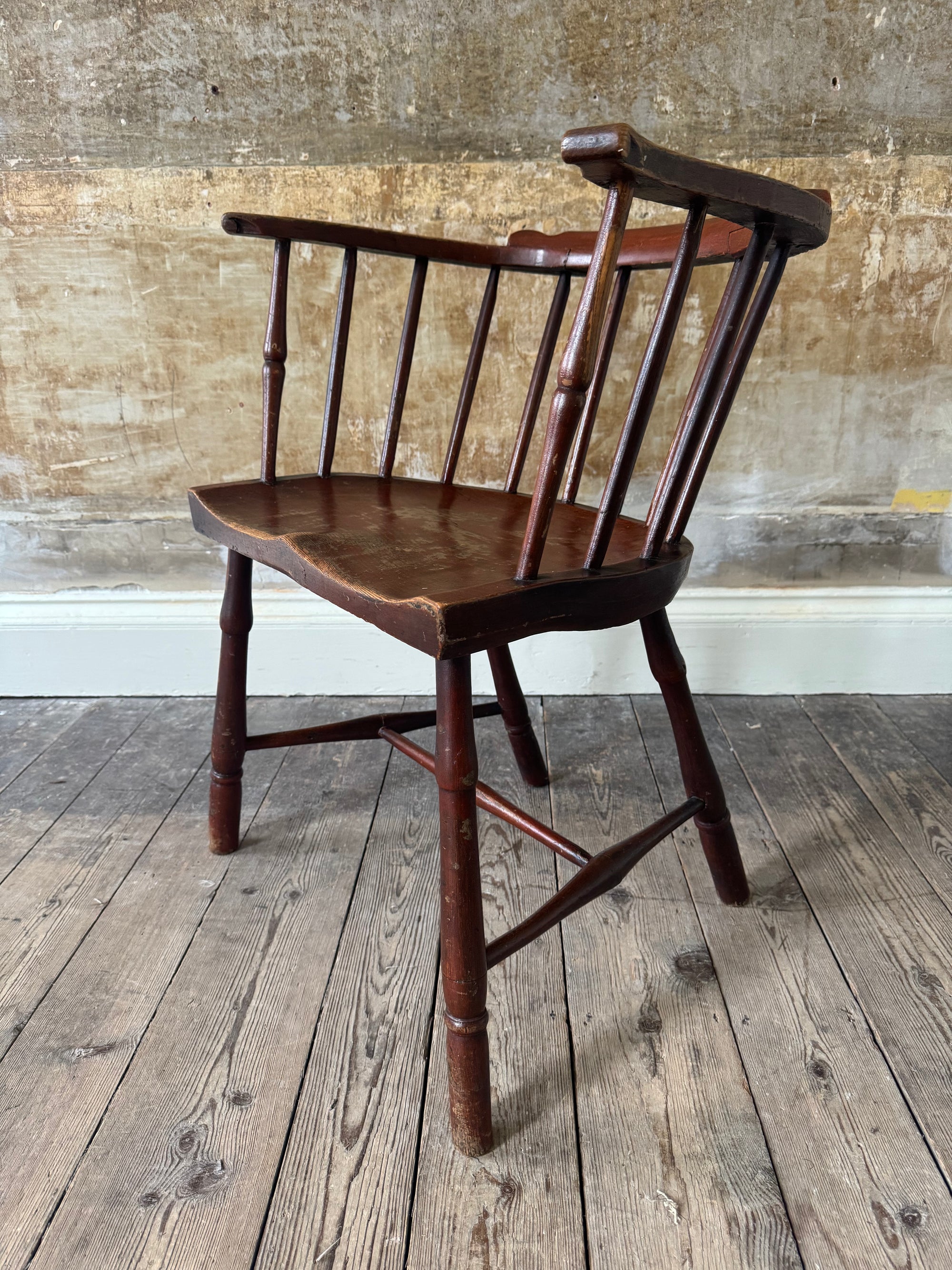 A George III Low Back Windsor Armchair