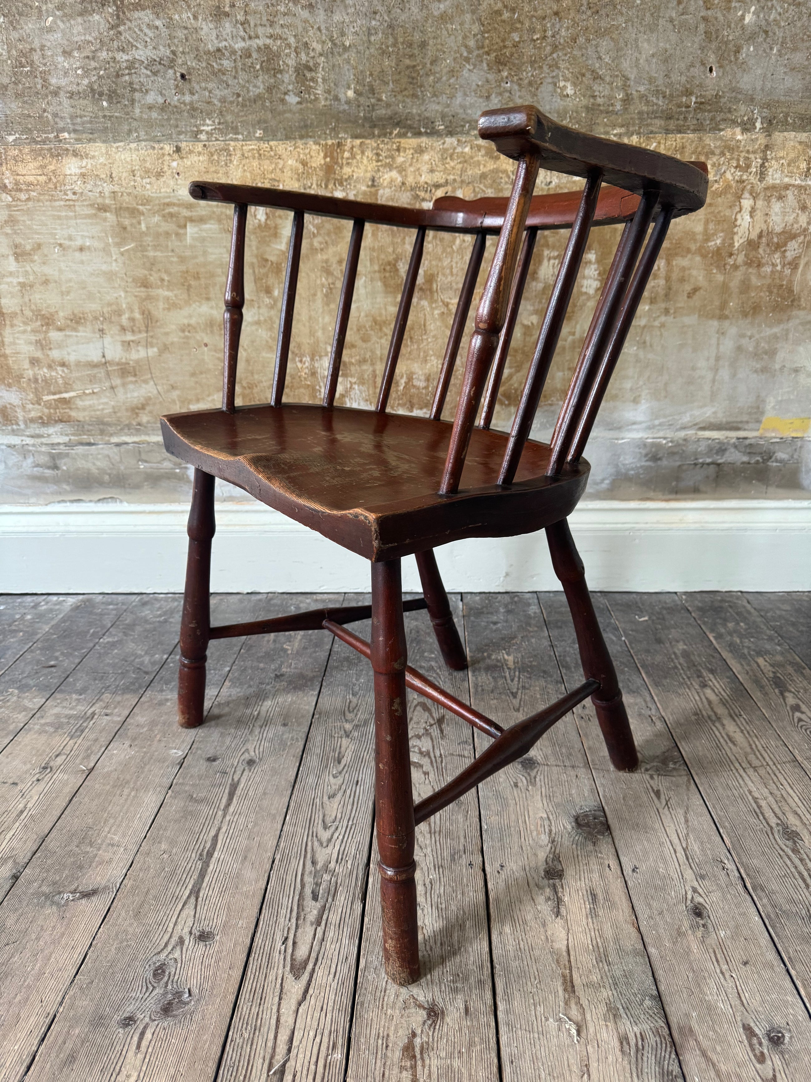 A George III Low Back Windsor Armchair