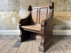 A 19th Century Oak Choirmaster's Seat