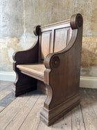 A 19th Century Oak Choirmaster's Seat