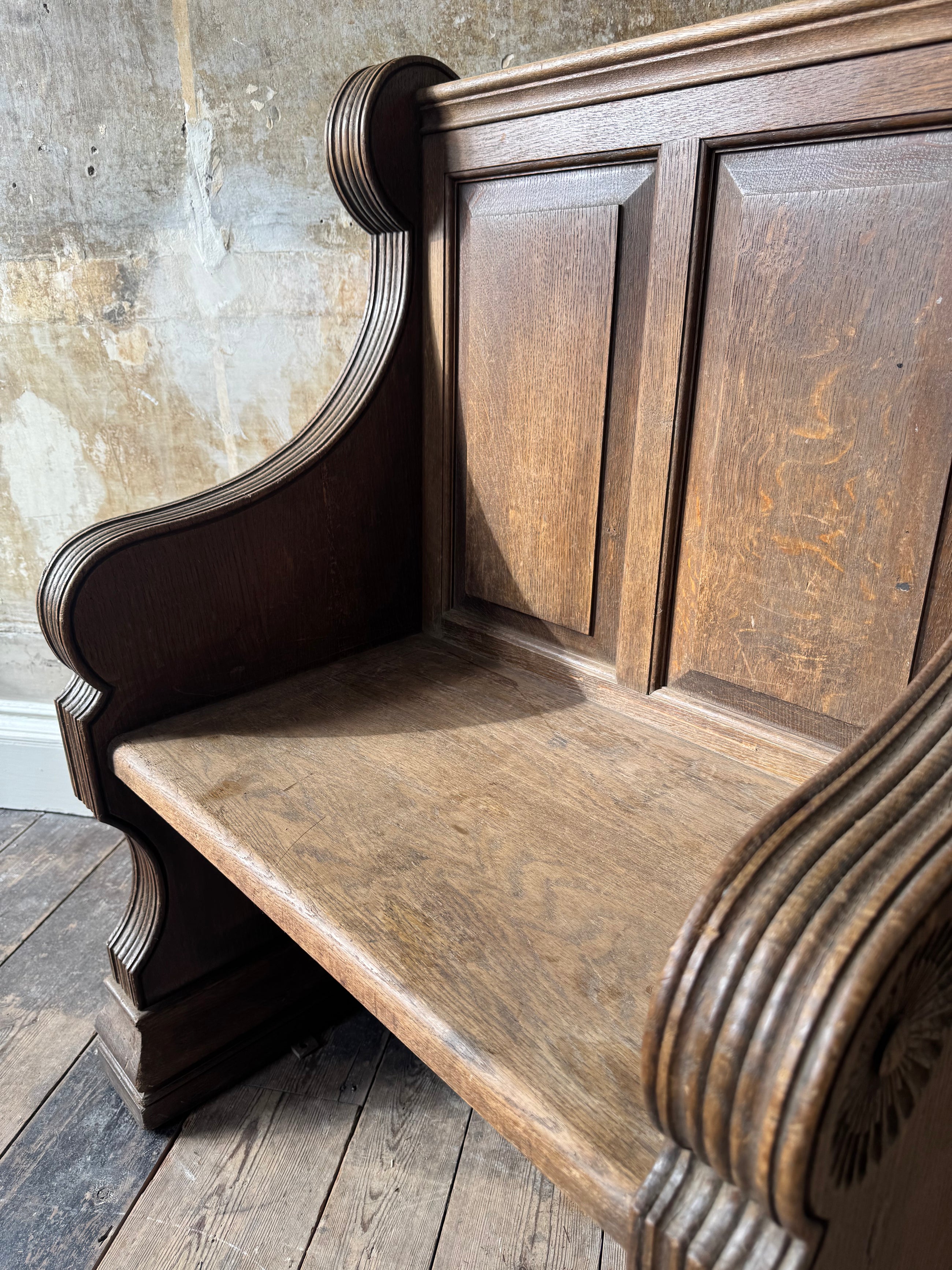 A 19th Century Oak Choirmaster's Seat