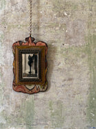 A Flame Stitch Wall Mirror