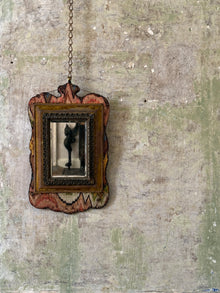A Flame Stitch Wall Mirror