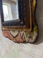 A Flame Stitch Wall Mirror