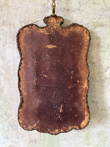 A Flame Stitch Wall Mirror