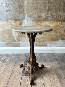 A 19th Century Cast Iron & Marble Table