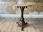 A 19th Century Cast Iron & Marble Table