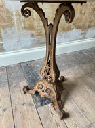 A 19th Century Cast Iron & Marble Table