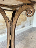 A 19th Century Cast Iron & Marble Table