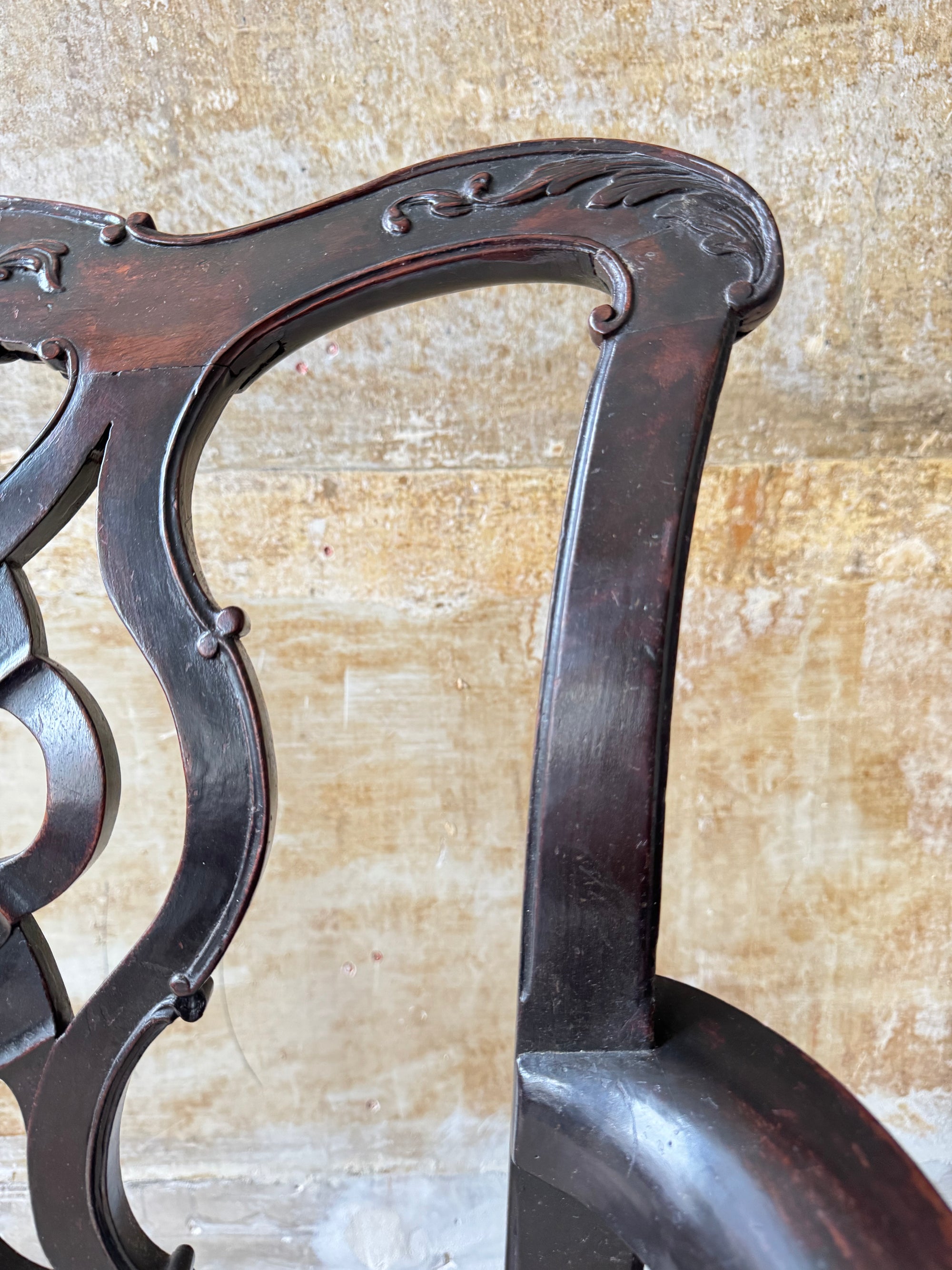 A George II Country Chippendale Armchair