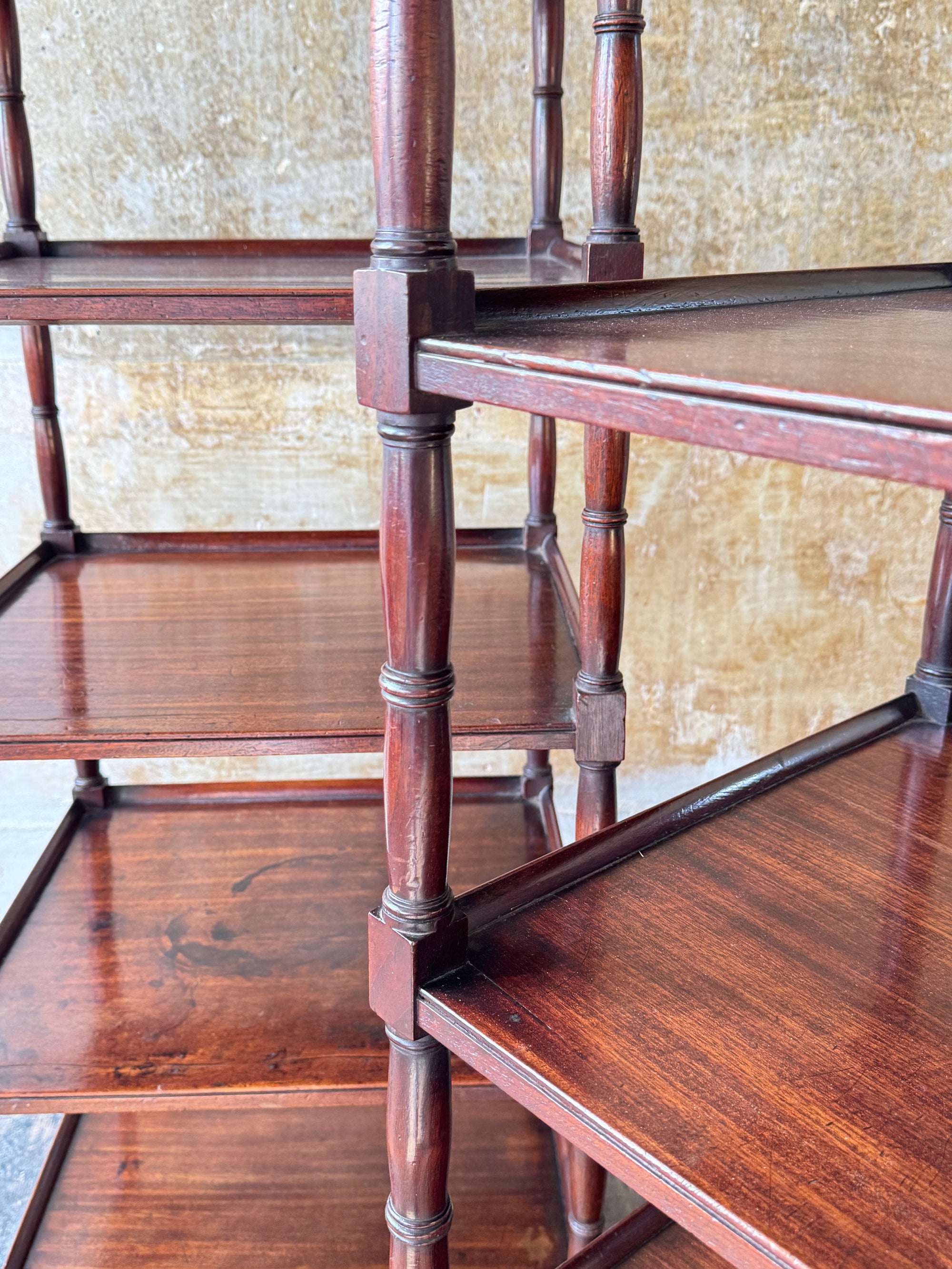 A Pair of 19th Century Mahogany Whatnots