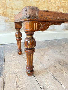 A George IV Gilt Walnut Bench