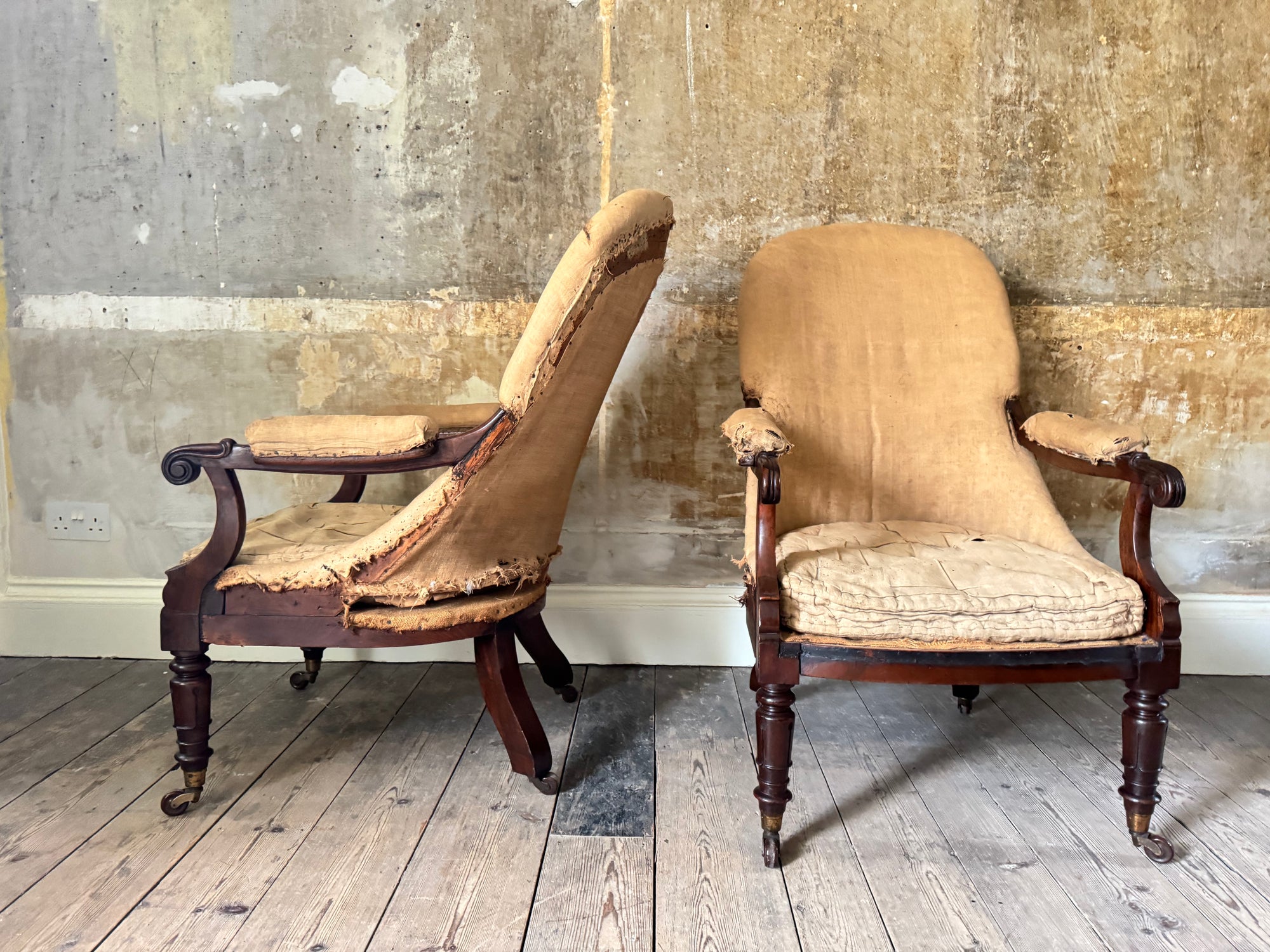 A Pair of 19th Century Armchairs