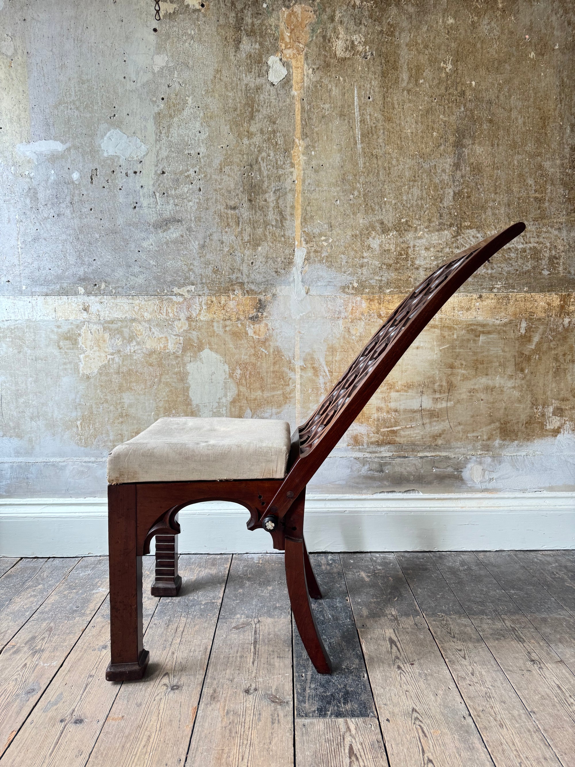 A 19th Century Gothic Revival Chair by T & A Blain