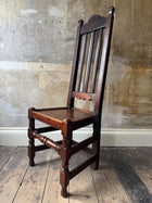 A Pair of Charles II Oak Chairs