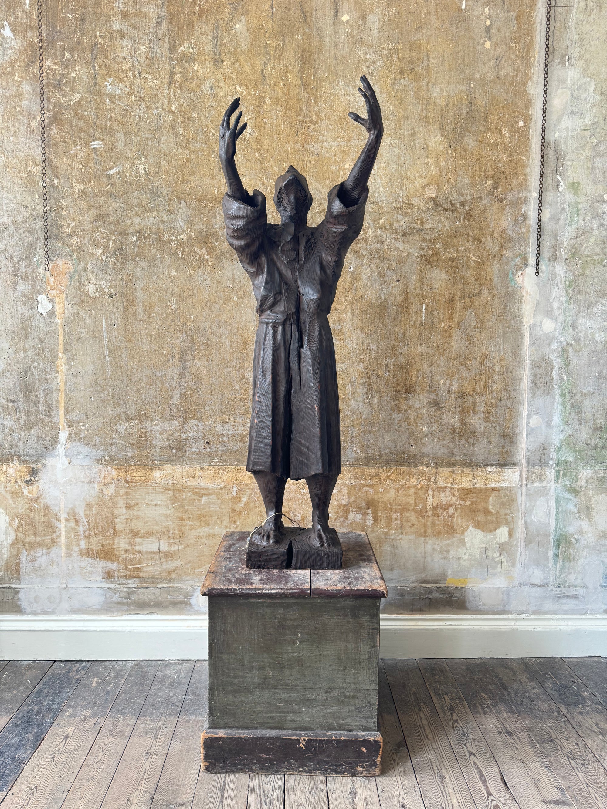 An Italian Cedar Wood Statue