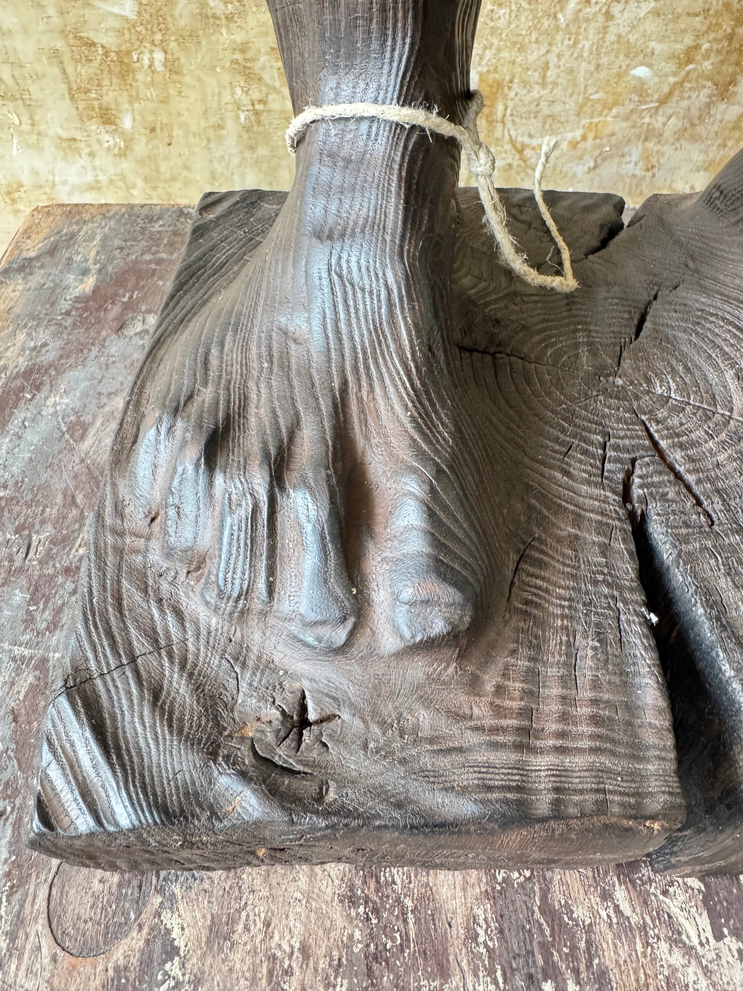 An Italian Cedar Wood Statue