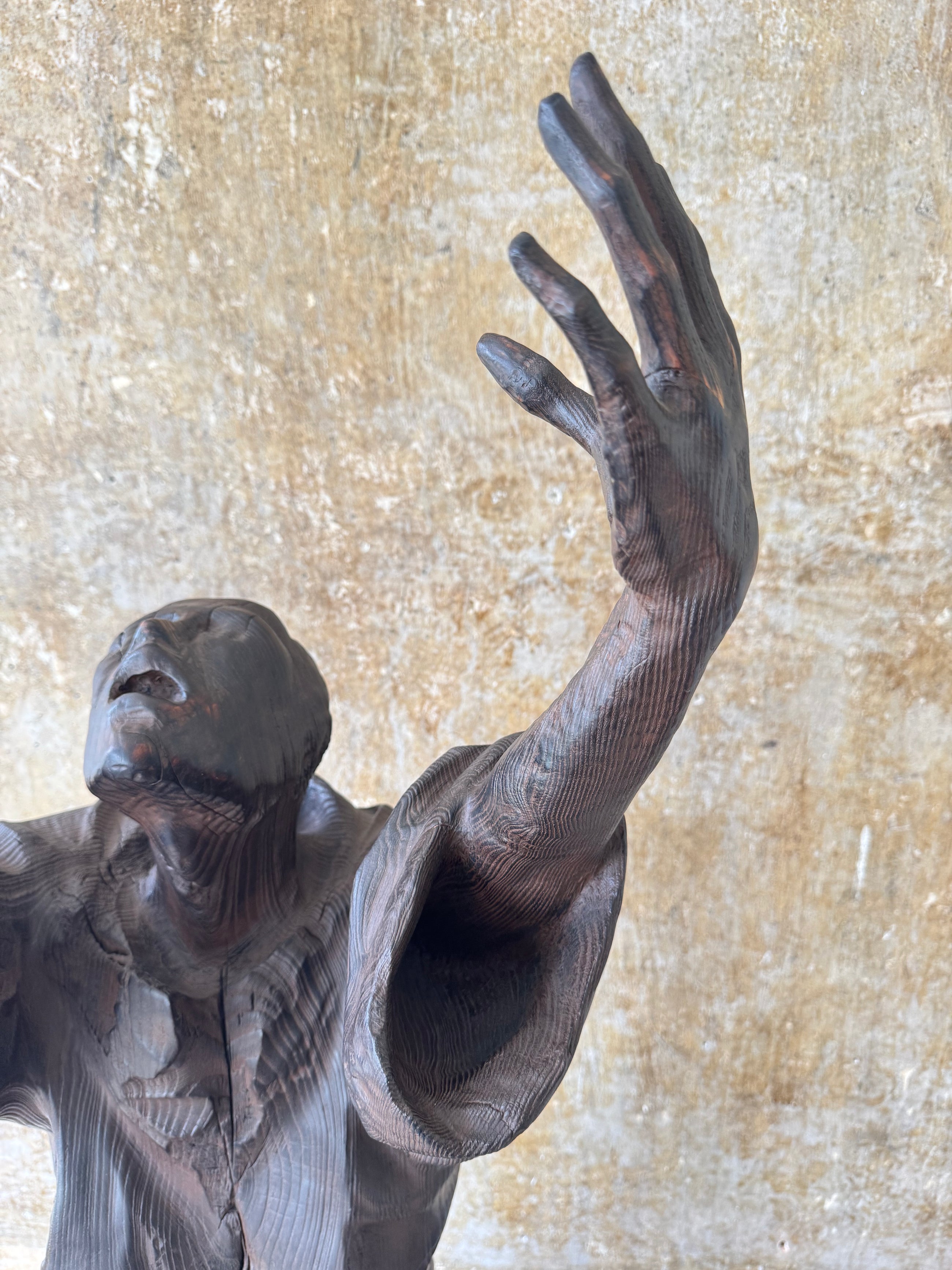 An Italian Cedar Wood Statue