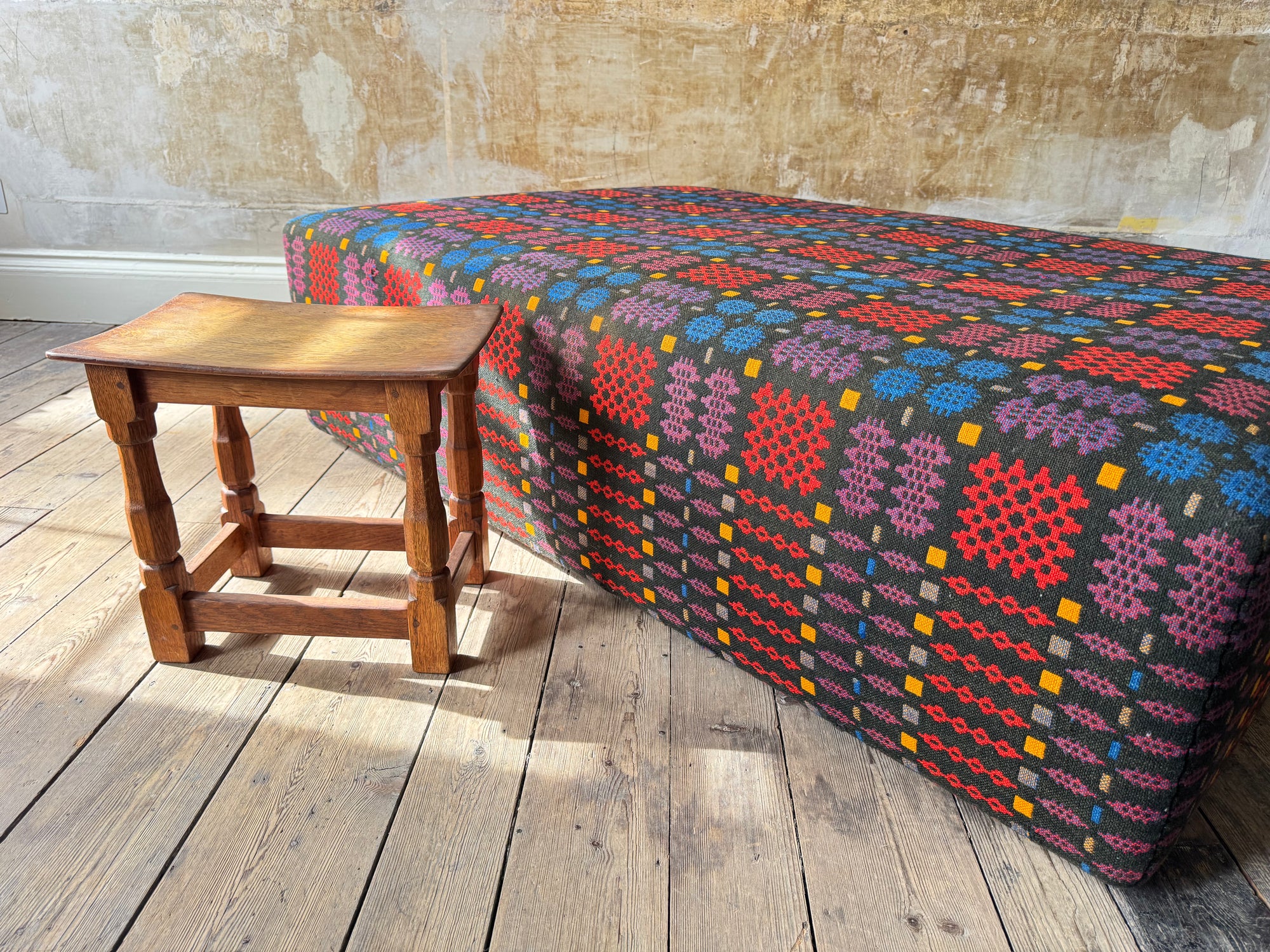 Welsh Blanket Ottoman