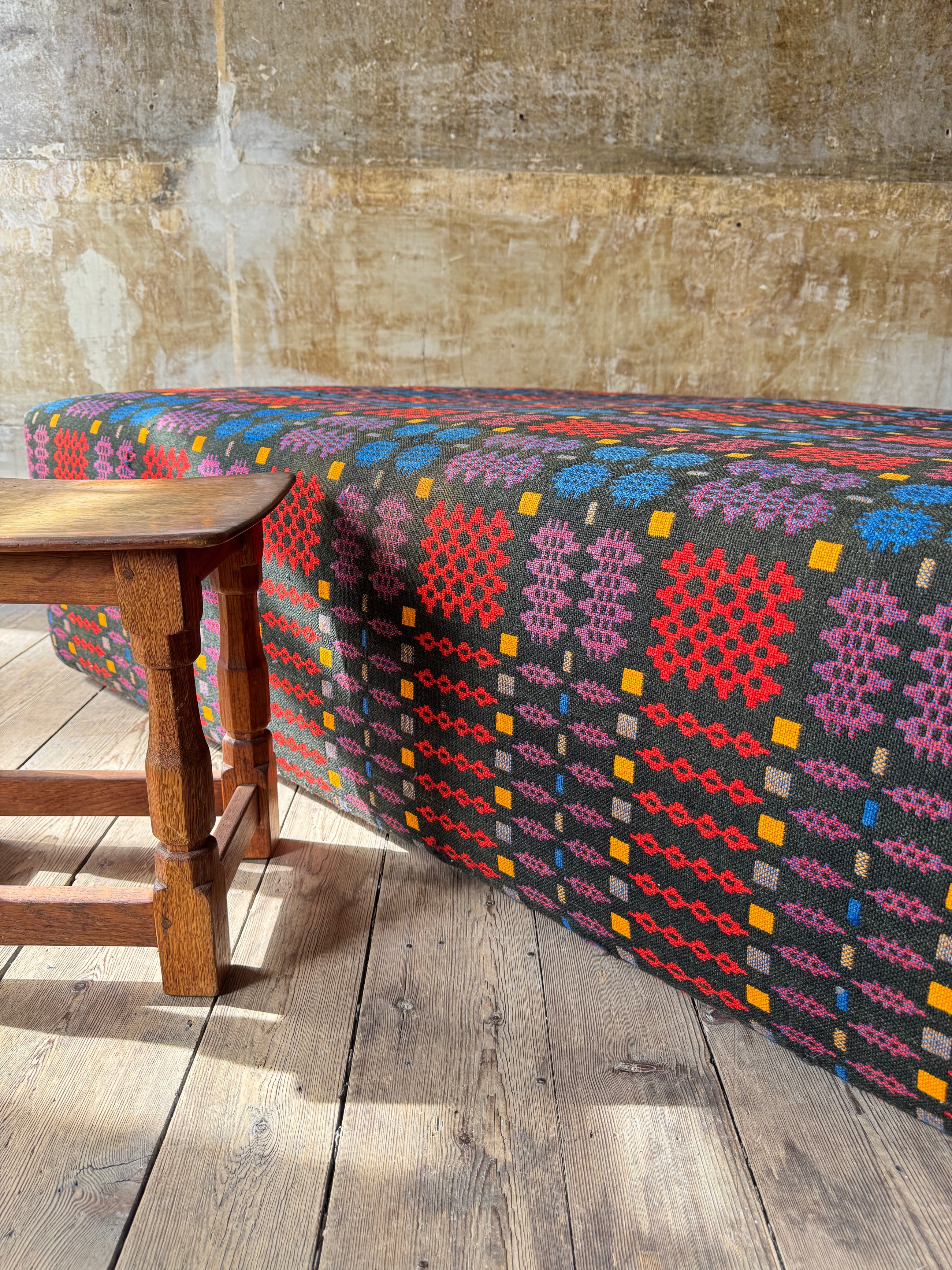 Welsh Blanket Ottoman