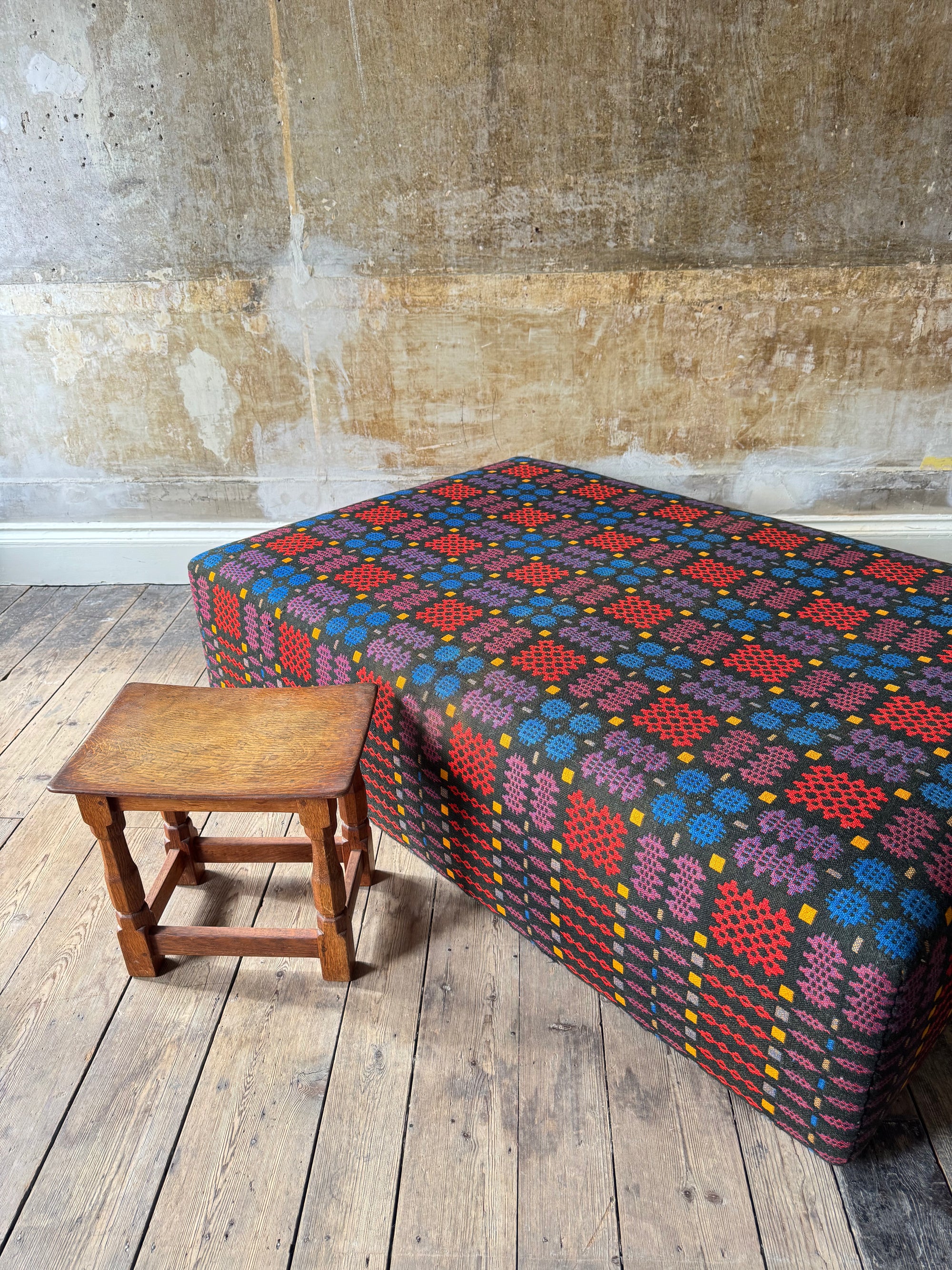 Welsh Blanket Ottoman