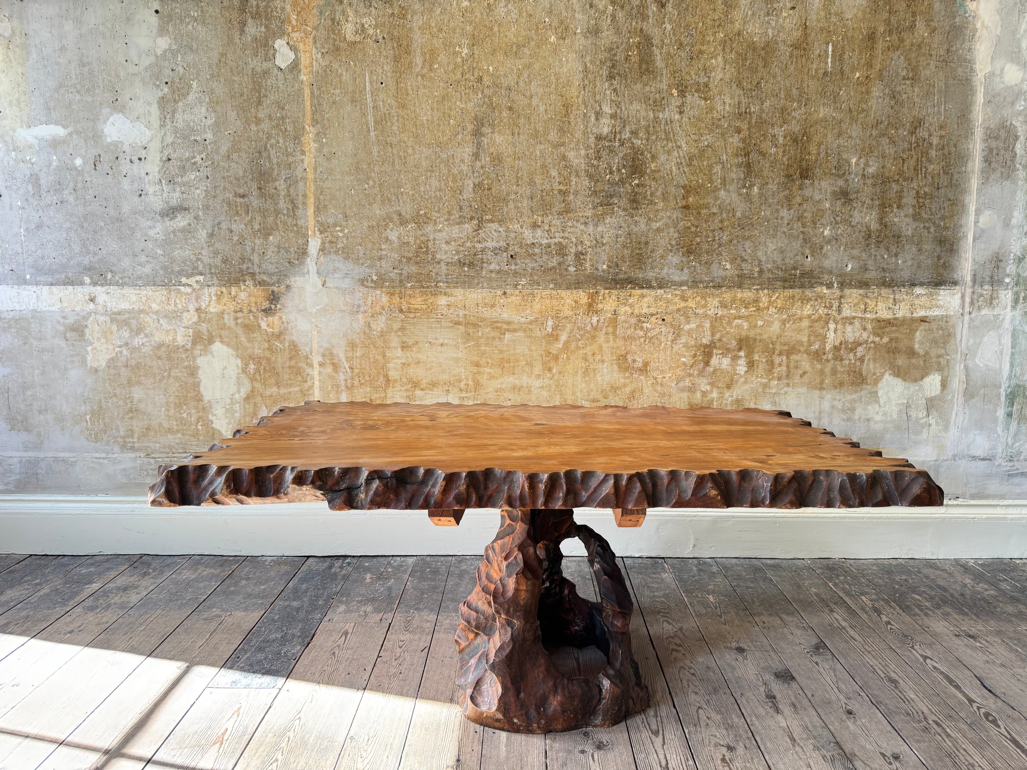 Japanese Chip Carved Coffee Table
