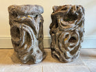 19th Century Carved Limestone Planters