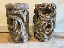 19th Century Carved Limestone Planters