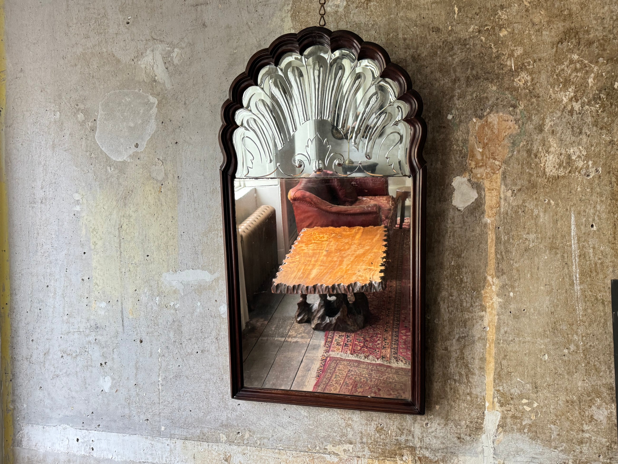 A George I Walnut Mirror