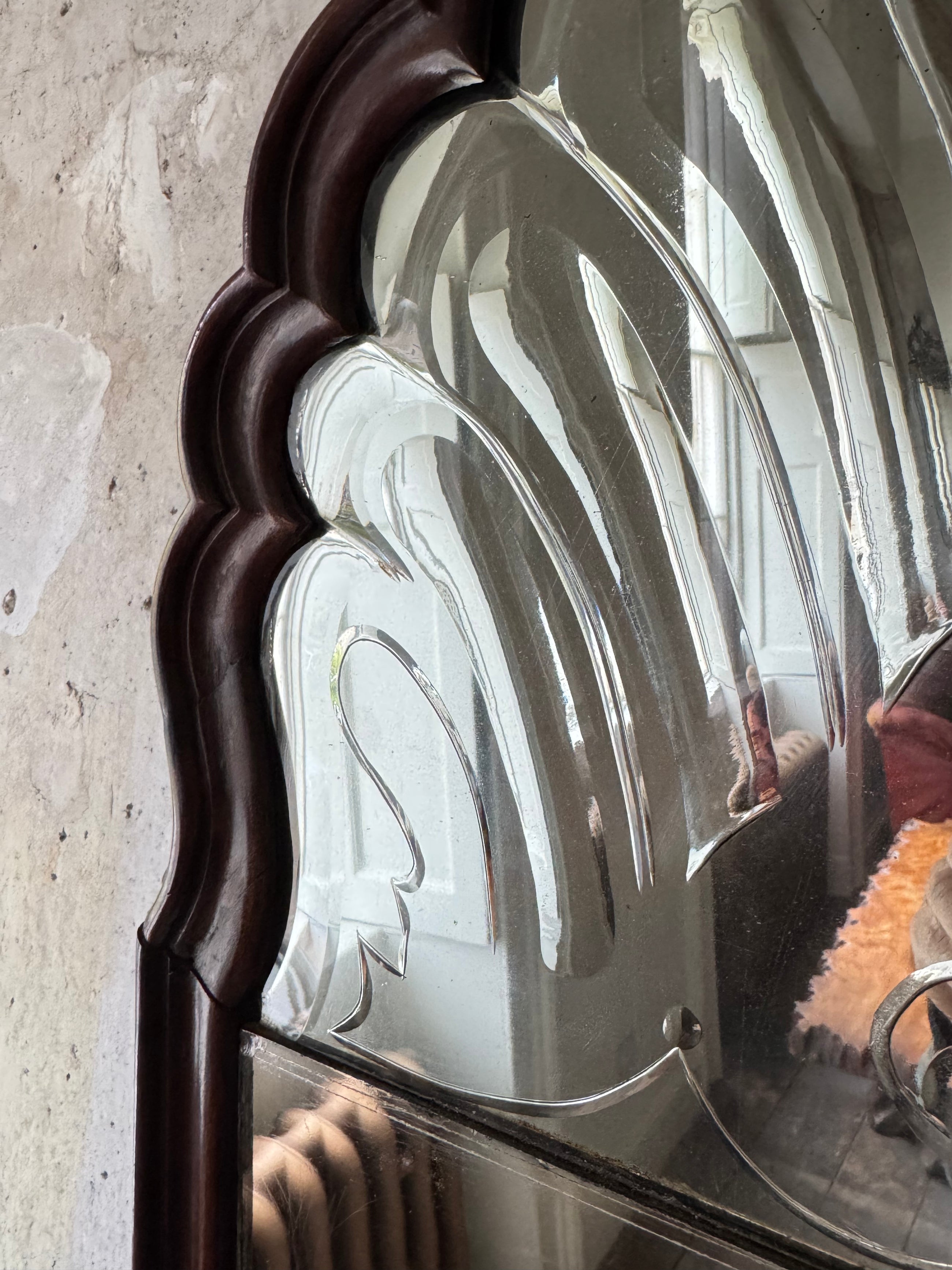 A George I Walnut Mirror
