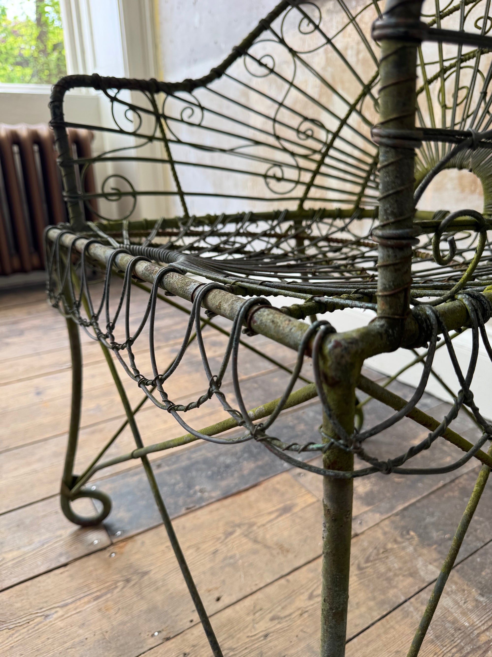 A Pair of Wirework Armchairs