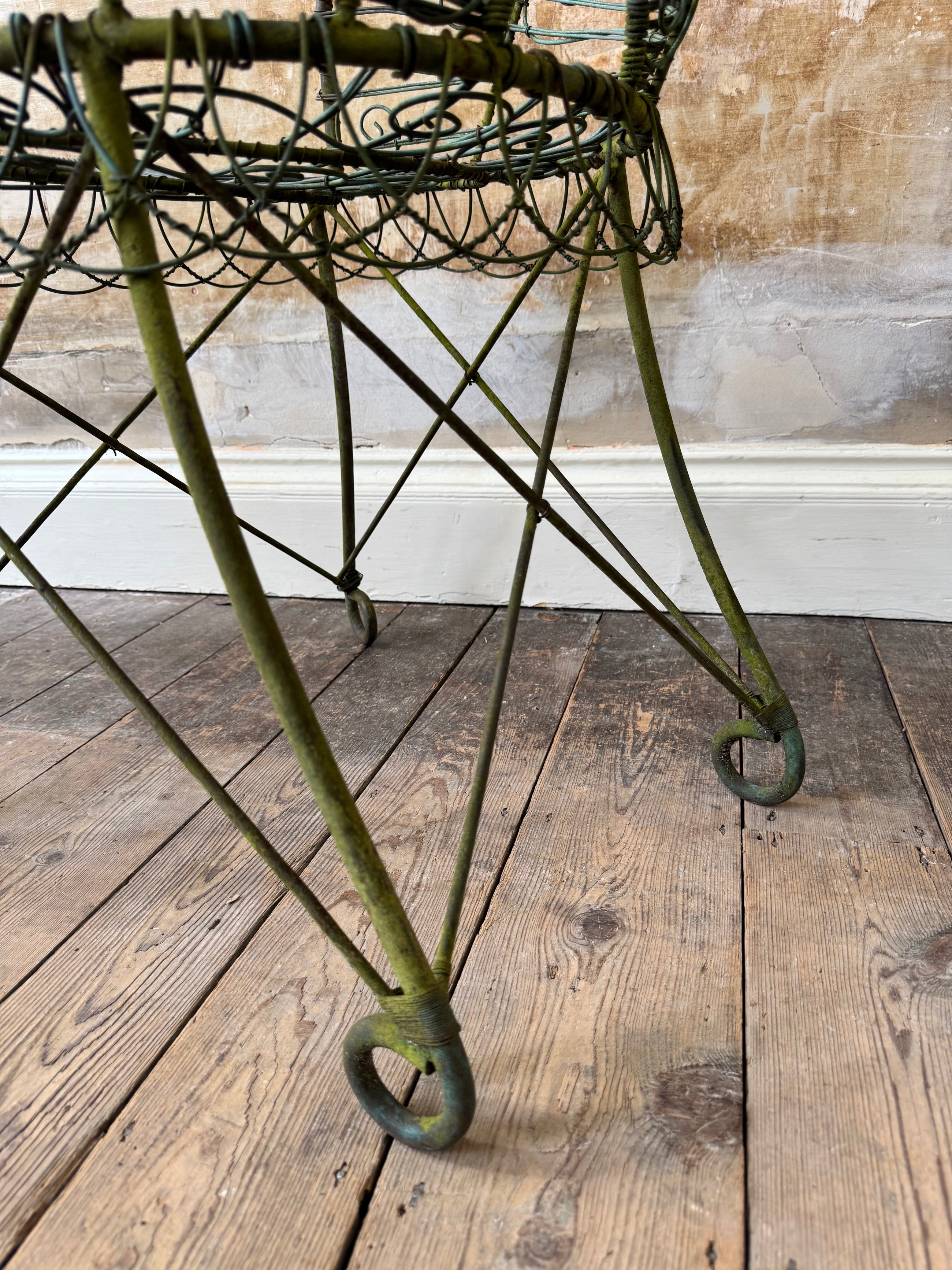 A Pair of Wirework Armchairs