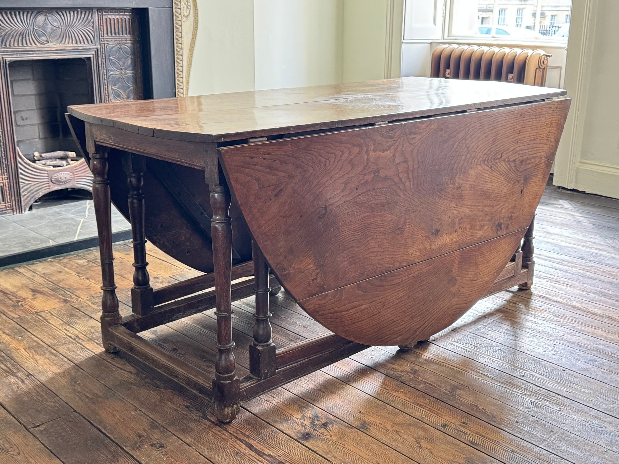 A Charles II Double Gate Leg Table