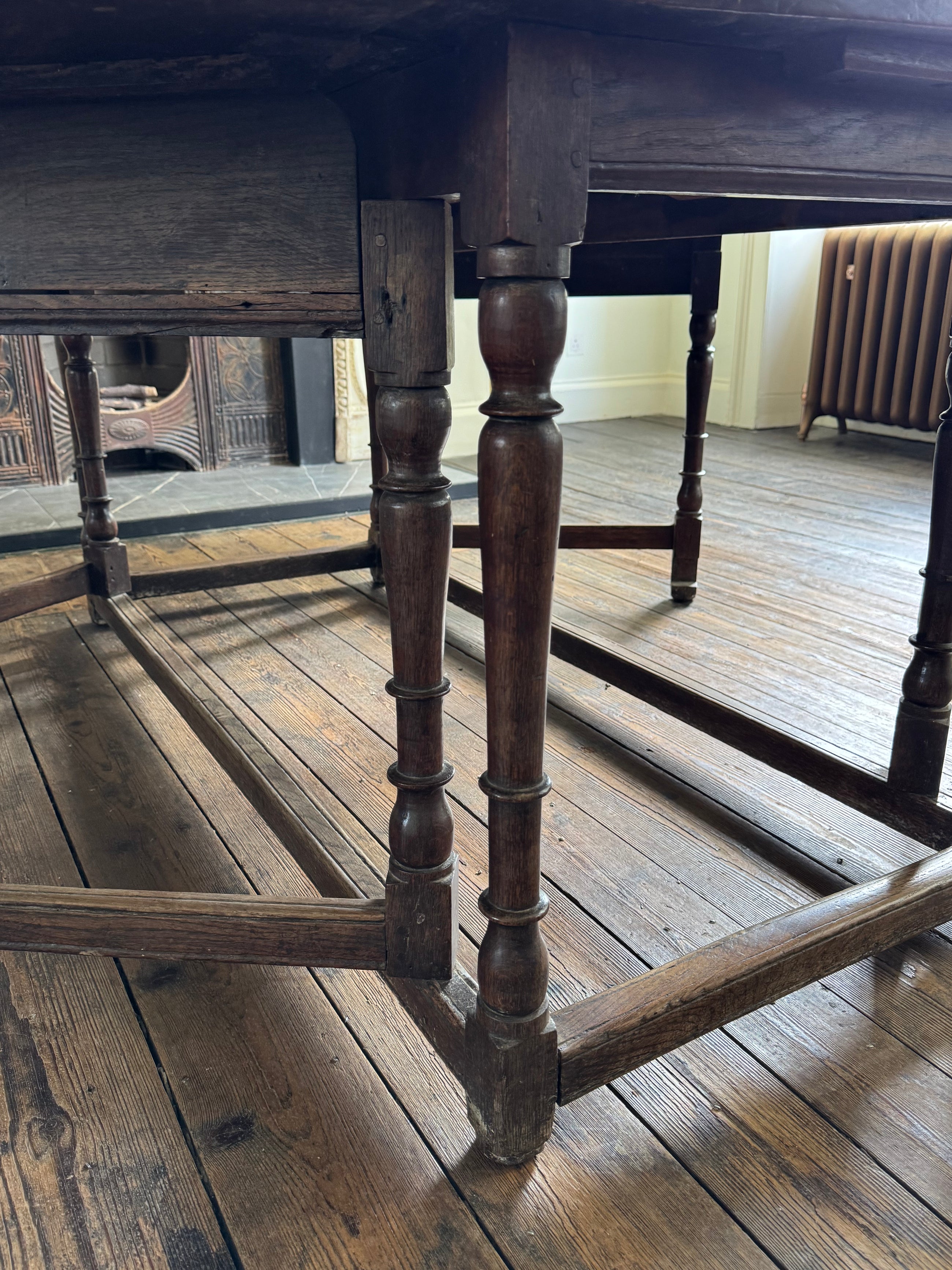 A Charles II Double Gate Leg Table