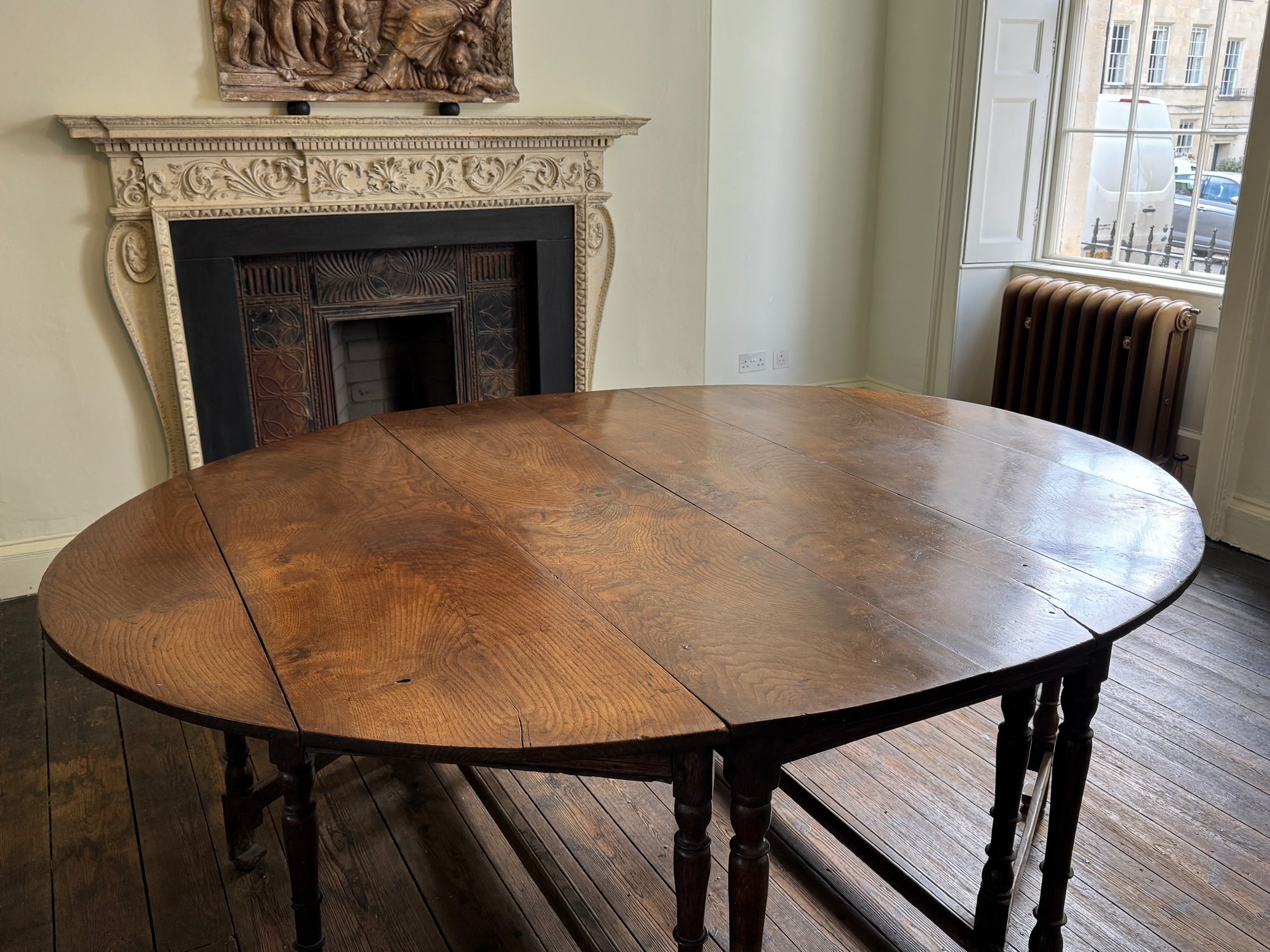 A Charles II Double Gate Leg Table