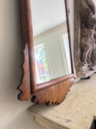 A Late 18th Century Walnut Fret Mirror