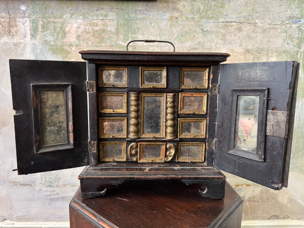 Early 18th Century Walnut Table Cabinet