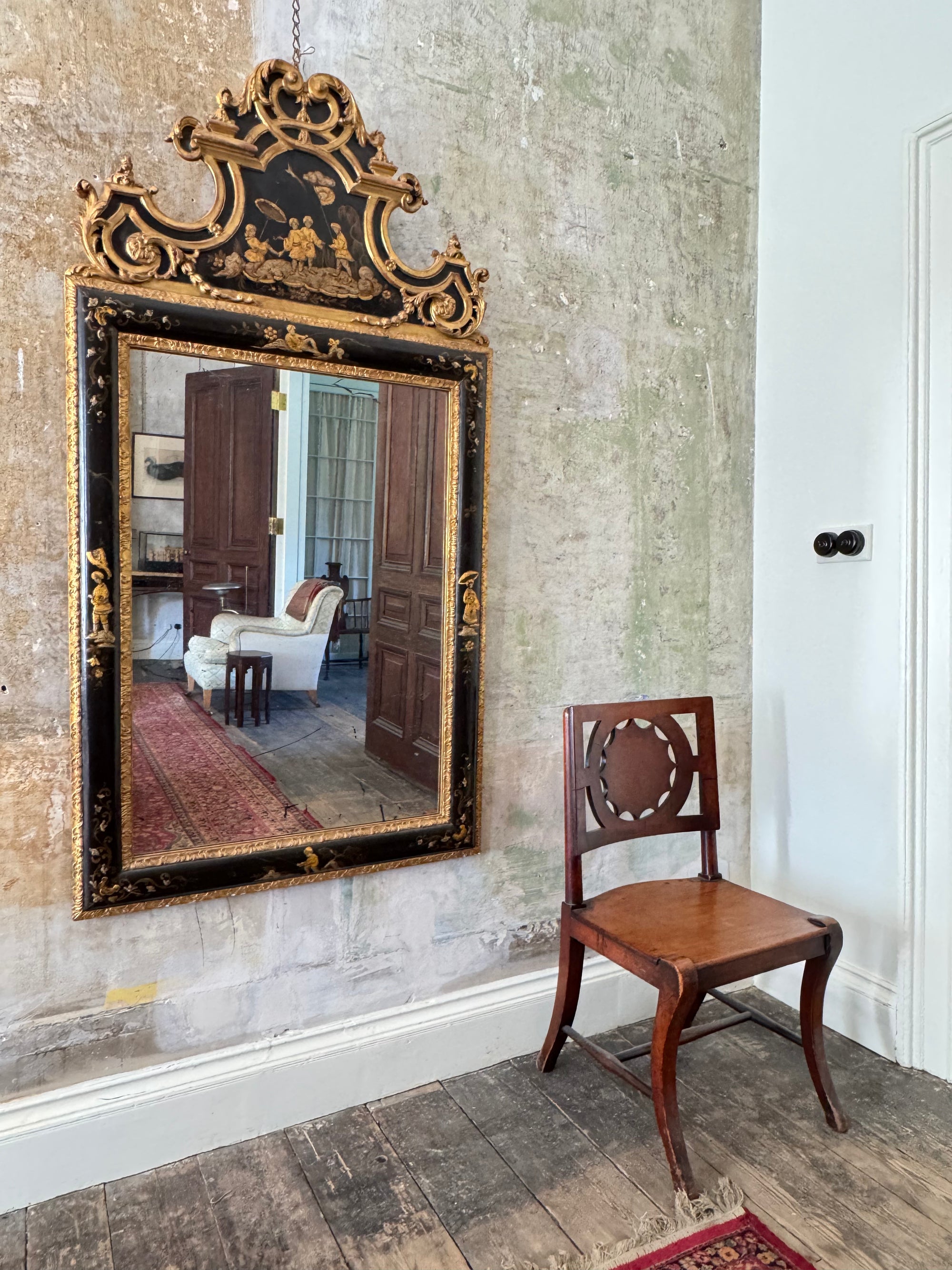 An 19th Century Chinoiserie Mirror