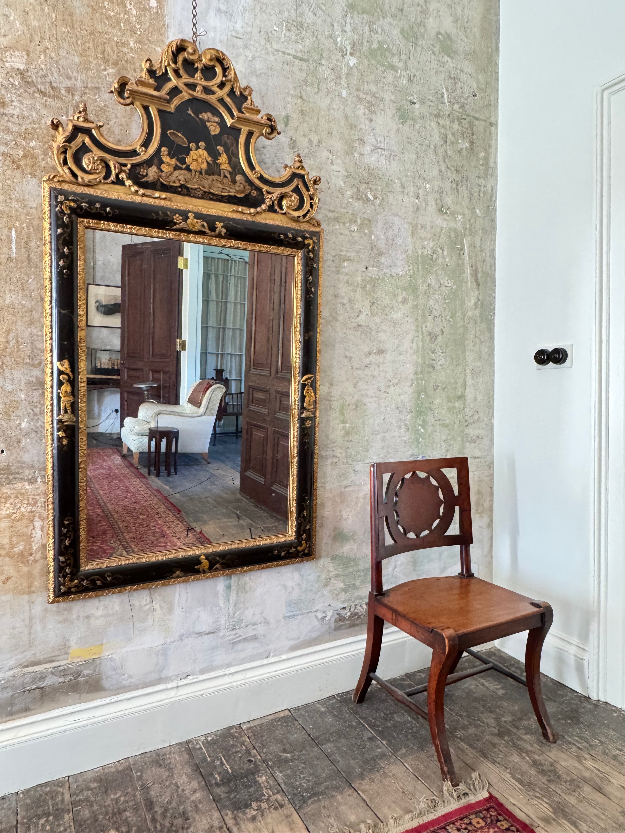 An 19th Century Chinoiserie Mirror