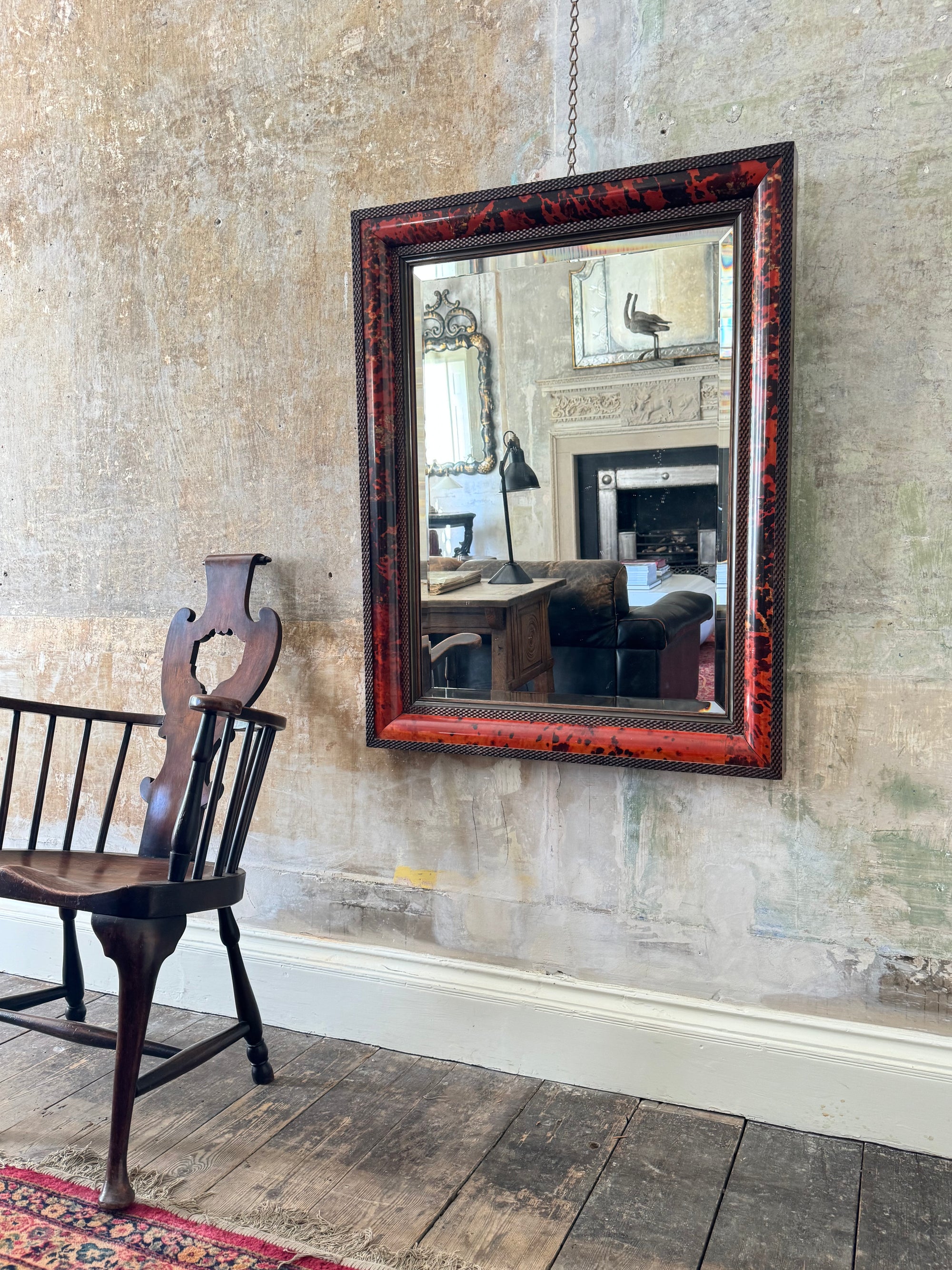 Faux Tortoise Shell Mirror