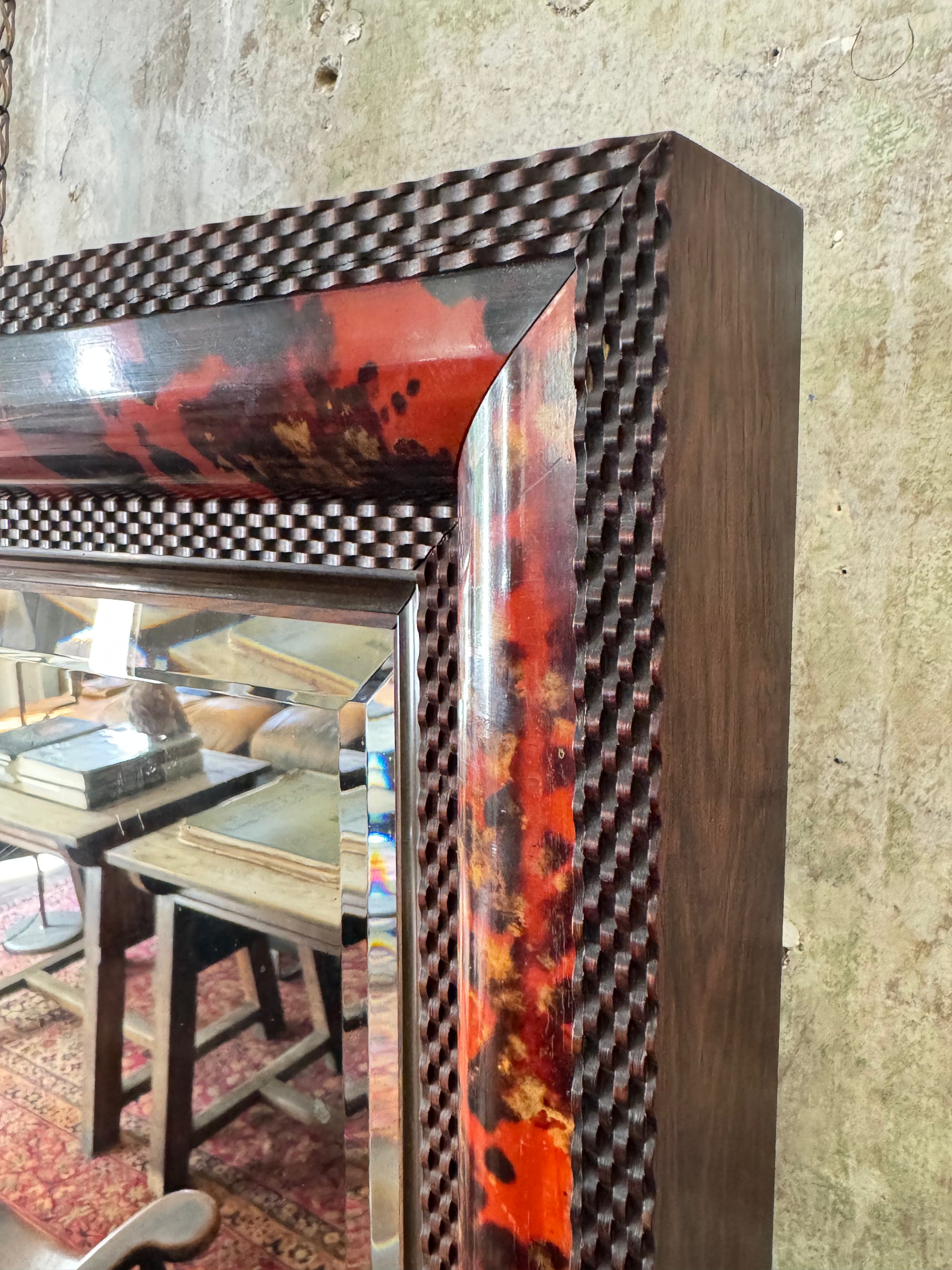 Faux Tortoise Shell Mirror