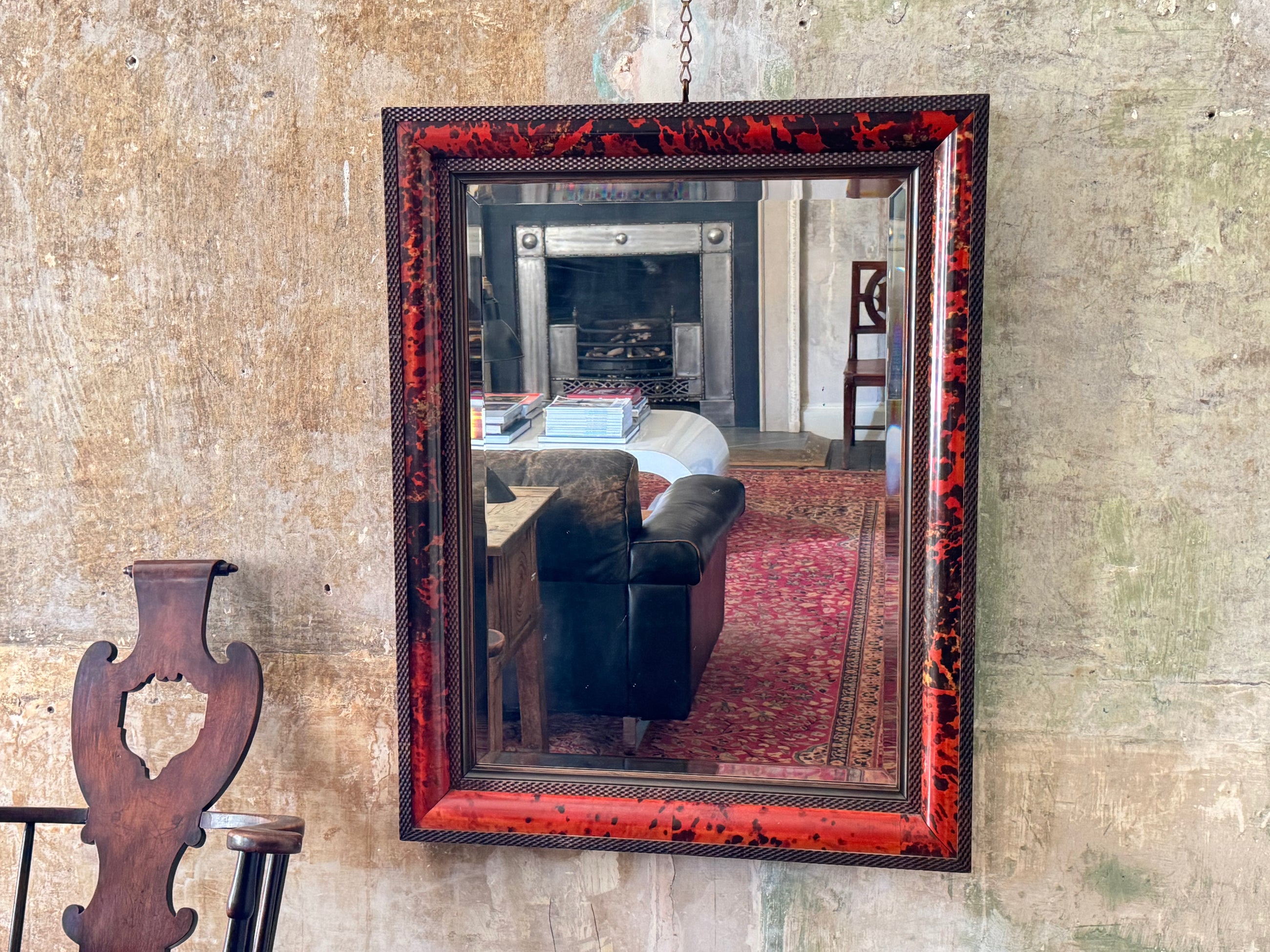 Faux Tortoise Shell Mirror