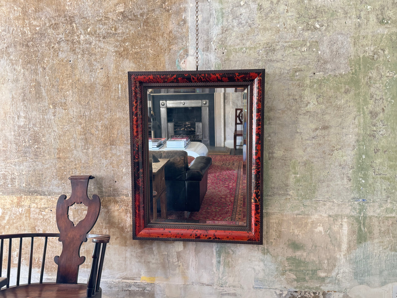 Faux Tortoise Shell Mirror