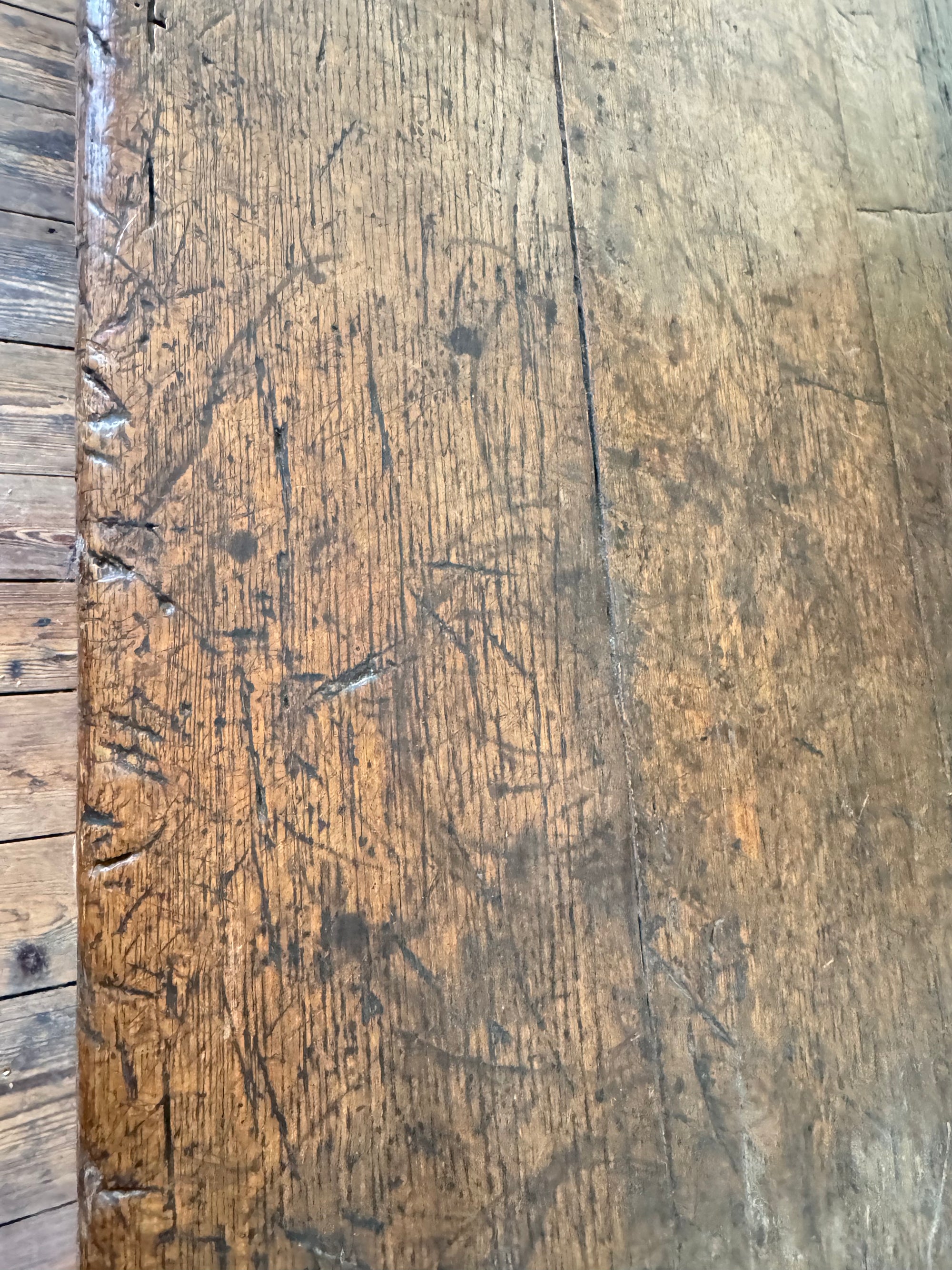 19th Century Oak Farmhouse Table