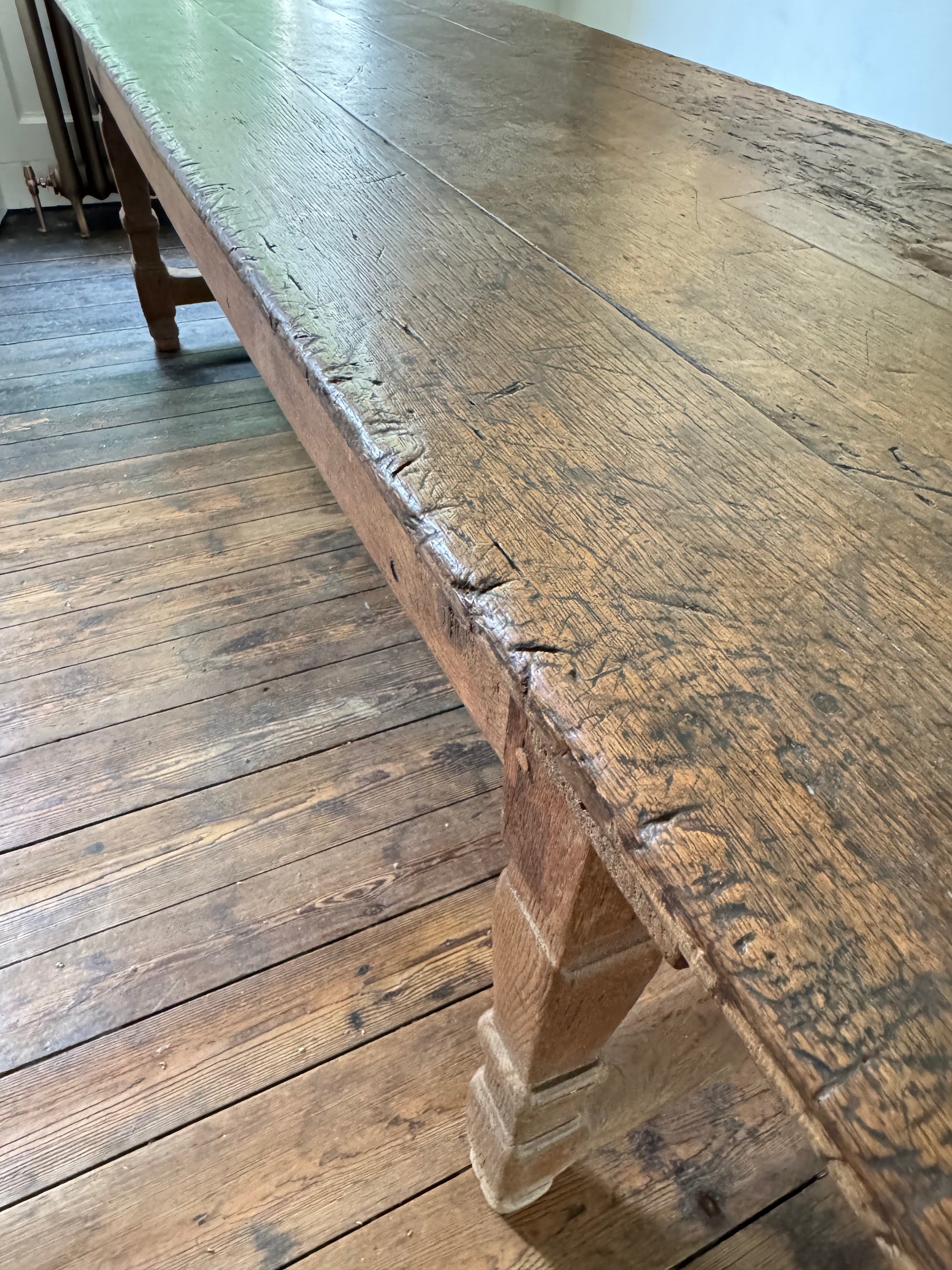 19th Century Oak Farmhouse Table