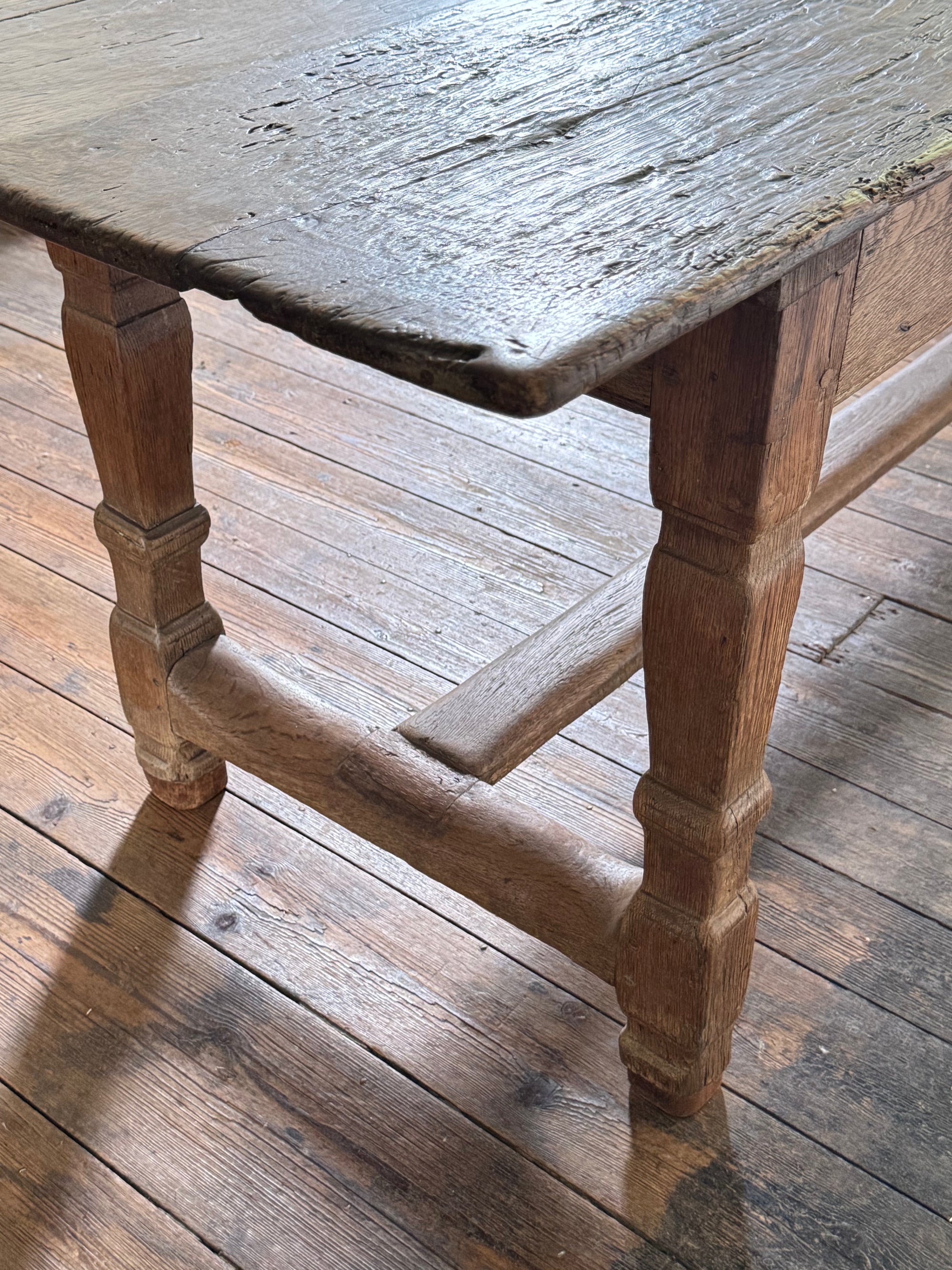 19th Century Oak Farmhouse Table
