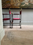 A Pair of Savonarola Chairs