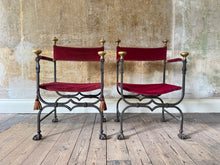 A Pair of Savonarola Chairs